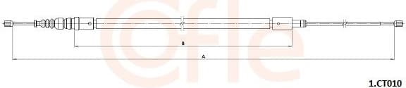 Cable Pull, parking brake 92.1.CT010