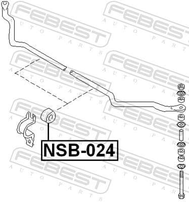 Mounting, stabiliser bar NSB-024 - image 2
