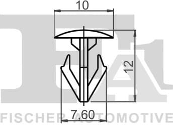 Clip, trim/protection strip 79-40046.25 - image 2