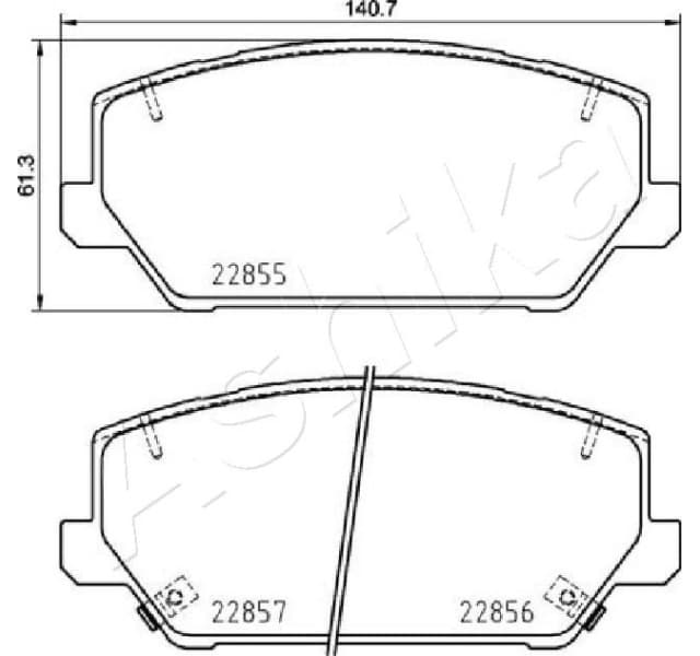 Brake Pad Set, disc brake 50-0H-H28 - image 2