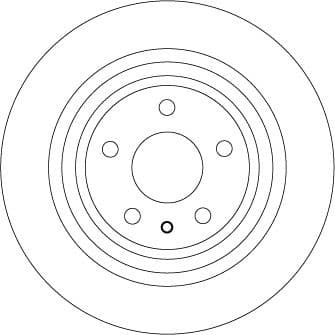 Brake discs kit rear, (2pcs), Top Quality DF6809
