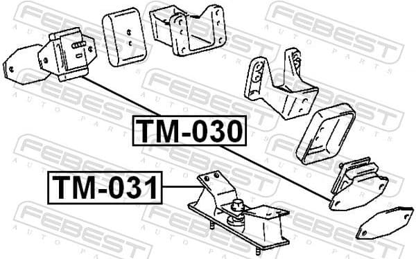 Mounting, engine TM-030 - image 2