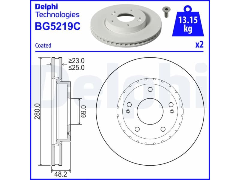 Brake Disc BG5219C