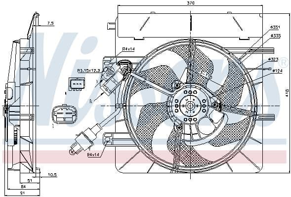 Fan, engine cooling 85307 - image 2