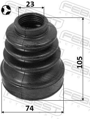 Bellow Kit, drive shaft 2415-KANGIIT - image 2