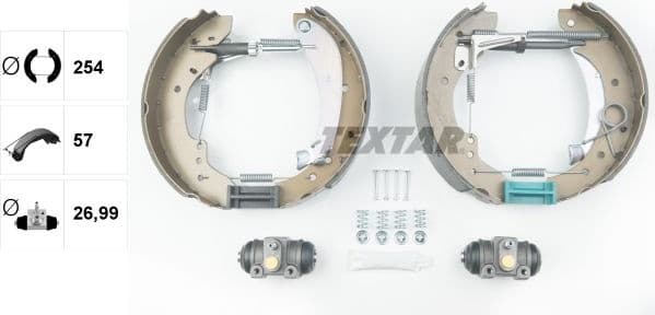 Brake Shoe Set Shoe Kit Pro 84047901 - image 2