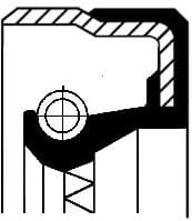 Shaft Seal, automatic transmission 01034356B - image 2