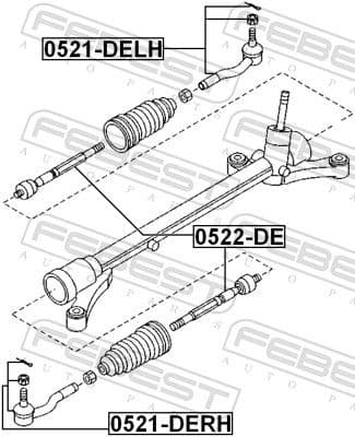Inner Tie Rod 0522-DE - image 2