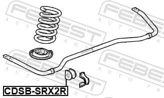 Mounting, stabiliser bar CDSB-SRX2R - image 2