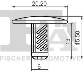 Clip, trim/protection strip 33-10014.25