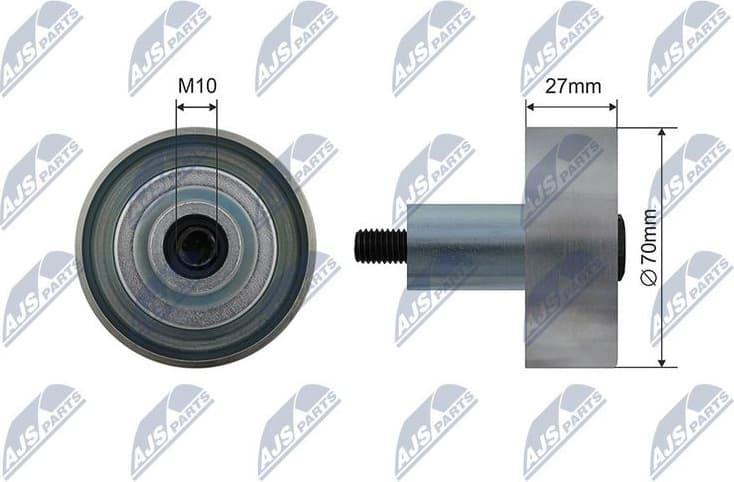 Tensioner Pulley, V-ribbed belt RNK-HD-027