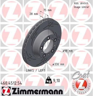 Brake Disc BLACK Z 460.4512.54
