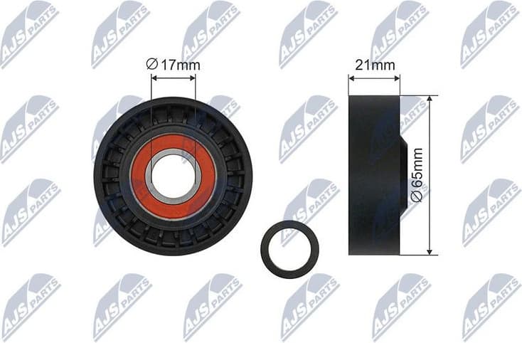 Tensioner Pulley, V-ribbed belt RNK-FR-054