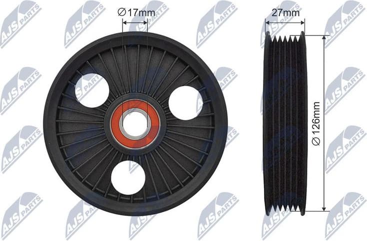Tensioner Pulley, V-ribbed belt RNK-CT-048
