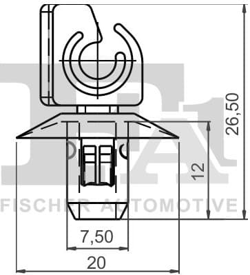 Clip, trim/protection strip 13-40031.5 - image 2