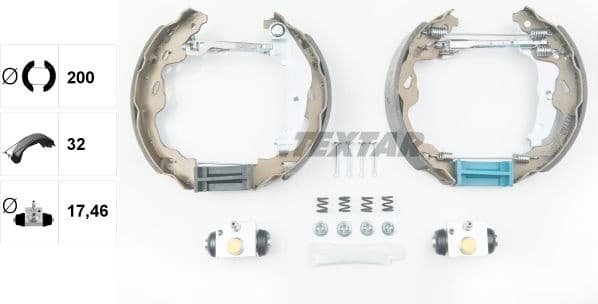 Brake Shoe Set Shoe Kit Pro 84064501 - image 2