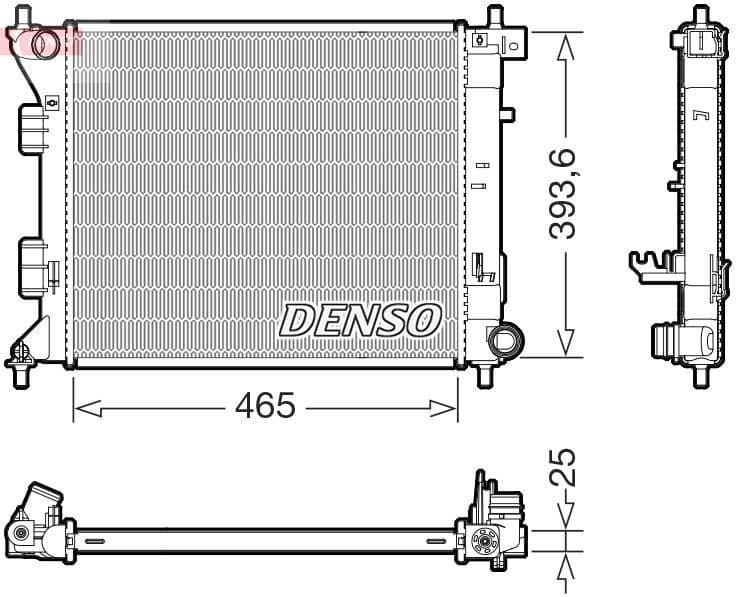 Radiator, engine cooling DRM43016