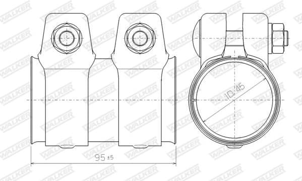 Pipe Connector, exhaust system 80713 - image 8