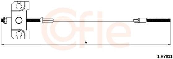 Cable Pull, parking brake 92.1.HY011