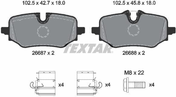 Brake Pad Set, disc brake Q+ 2668701