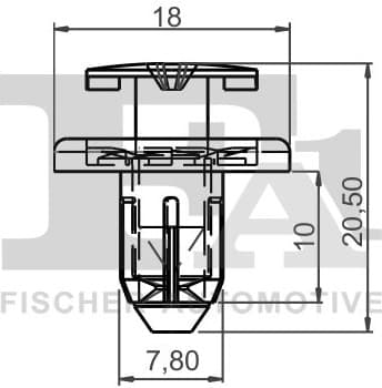 Clip, trim/protection strip 72-30005.10