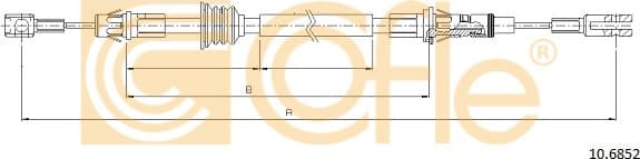 Cable Pull, parking brake 10.6852