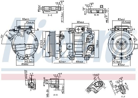 Compressor, air conditioning ** FIRST FIT ** 890917