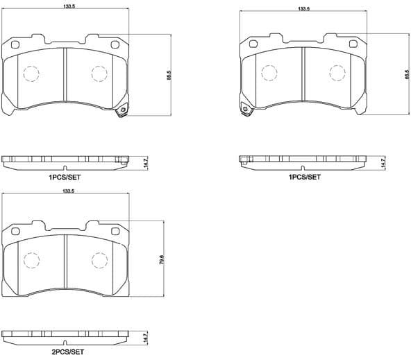 Brake Pad Set, disc brake PRIME LINE P 83 184