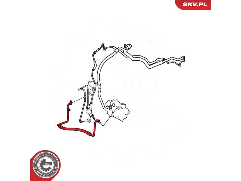High/Low-pressure Line, air conditioning 54SKV659 - image 6
