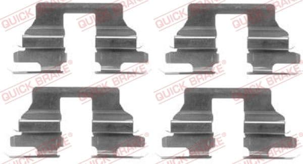 Accessory Kit, disc brake pad 109-1619