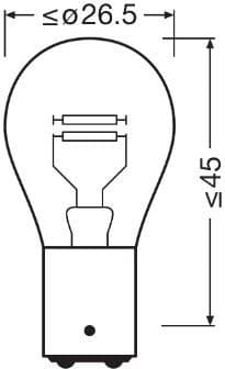 Osram Bulb P21/5W 12V BAY15D - 7528 (OSRAM) - Autoera - image 2