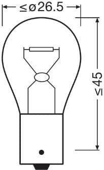 Osram Bulb PY21W 12V BAU15S UNV1 - 7507 (OSRAM) - Autoera - image 2
