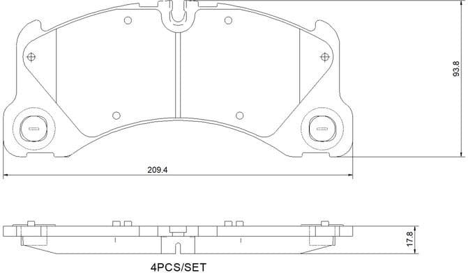 Brake Pad Set, disc brake PRIME LINE P 65 046
