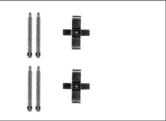 Accessory Kit, disc brake pad 82540800