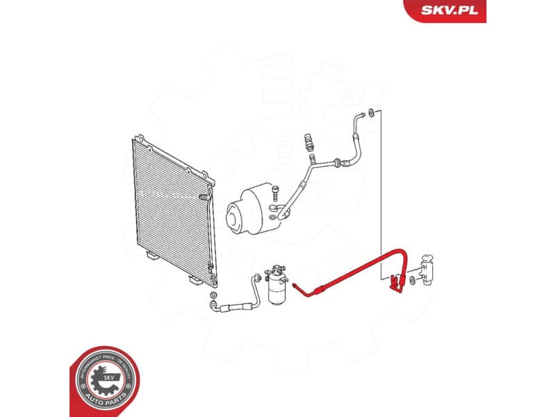 High/Low-pressure Line, air conditioning 54SKV654 - image 5