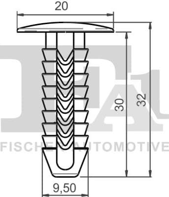Clip, trim/protection strip 33-10031.5 - image 2