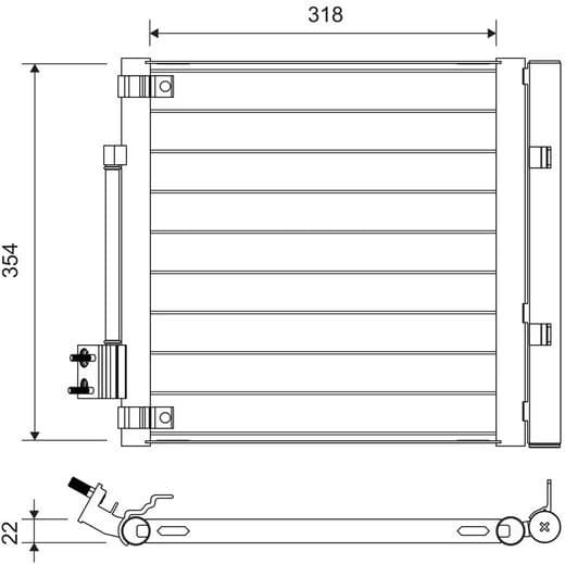 Condenser, air conditioning 822758