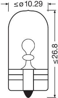 Osram Bulbs WY5W] W2,1x9,5d kmpl. 2vnt - 2827NA-2BL - image 2