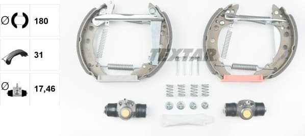 Brake Shoe Set Shoe Kit Pro 84018200 - image 2