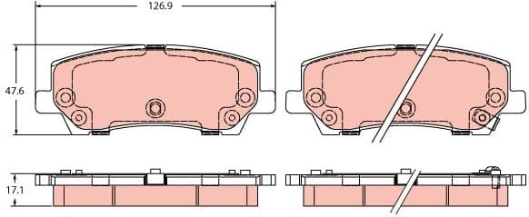 Brake Pad Set, disc brake GDB2388