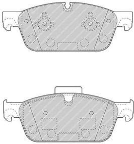 Brake pads front, Top Quality FDB4693