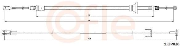 Cable Pull, parking brake 92.1.OP026