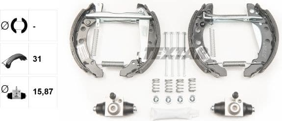 Brake Shoe Set Shoe Kit Pro 84018202 - image 2
