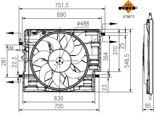 Fan, engine cooling 470073 - image 5