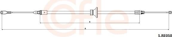 Cable Pull, parking brake 92.1.RE010