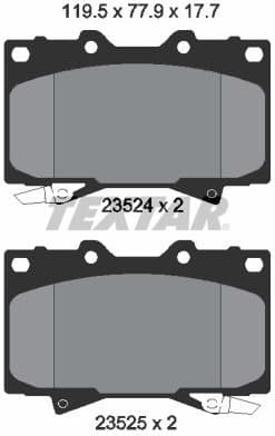 Brake Pad Set, disc brake 2352402