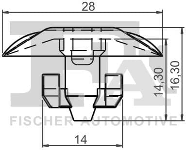 Clip, trim/protection strip 12-40027.10 - image 2