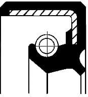 Shaft Seal, propshaft centre bearing 12001716B - image 2