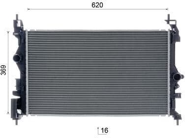 Radiator, engine cooling BEHR CR 2244 000S - image 10