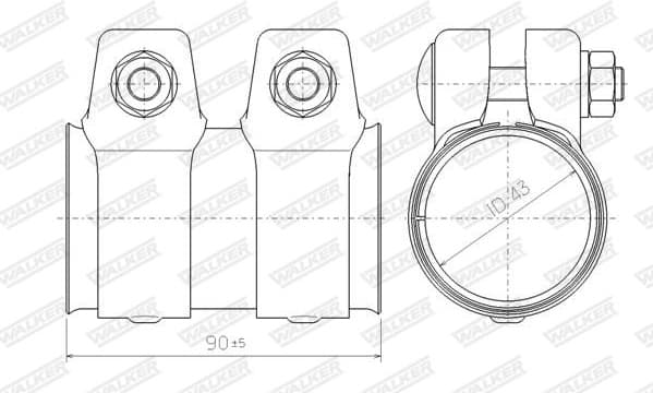 Pipe Connector, exhaust system 80711 - image 7